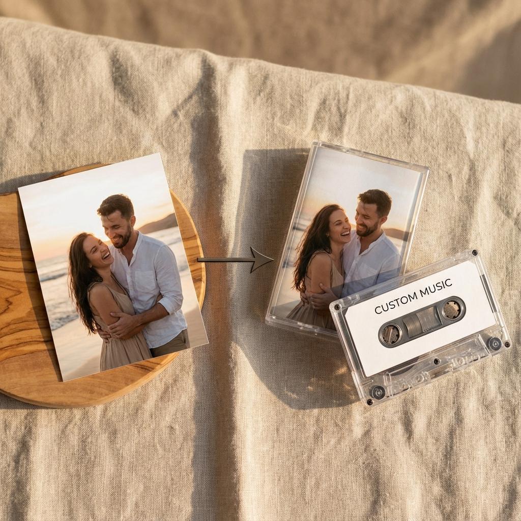 Personalized Mixtape Cassette – Romantic Couple Gift for Anniversary with Your Music