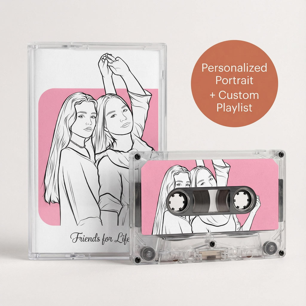 a couple of cassettes sitting next to each other