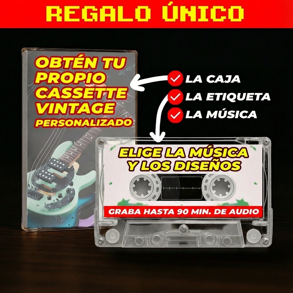 Casete Playlist Spotify + Diseño Personalizado