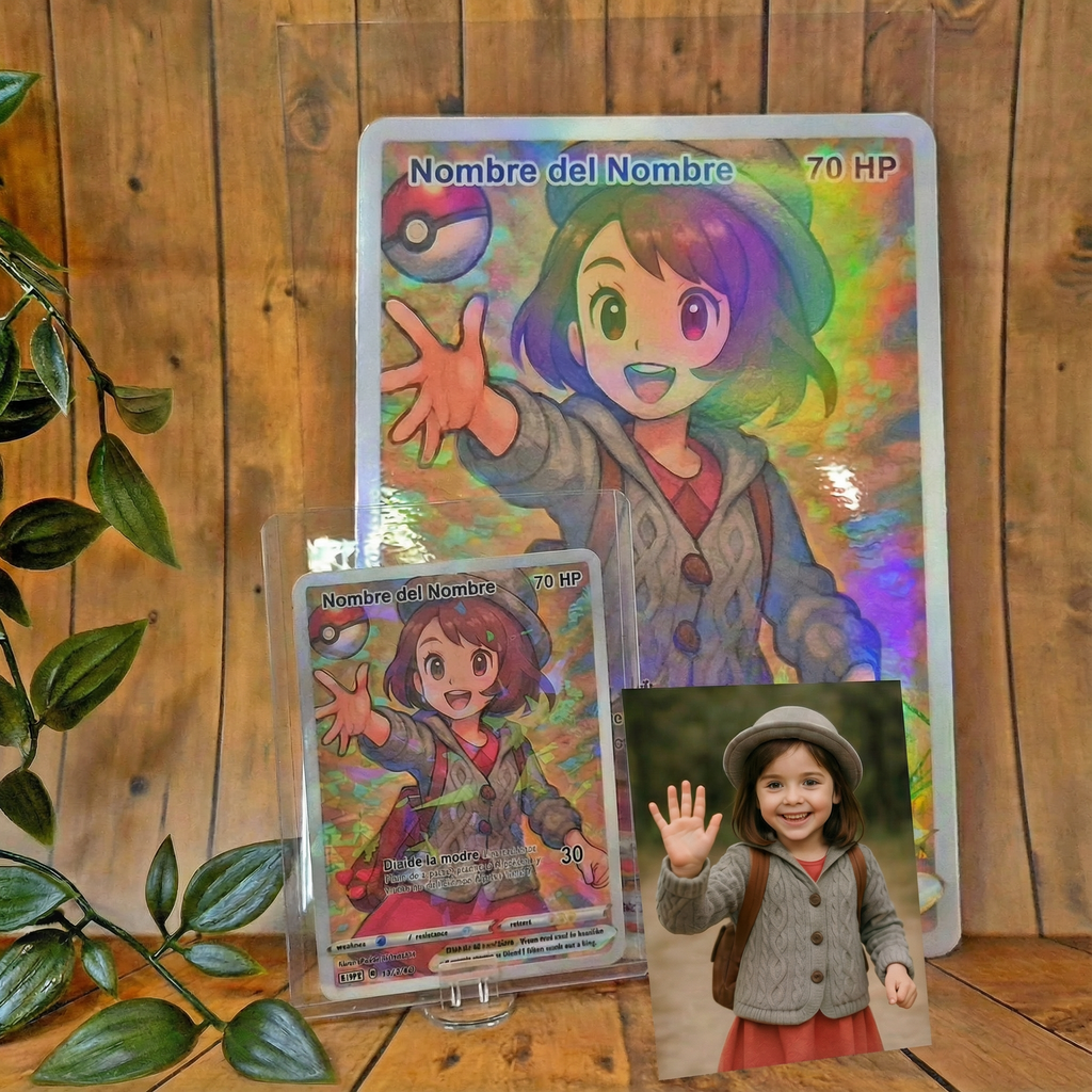 Tarjeta Poke Holográfica Personalizada