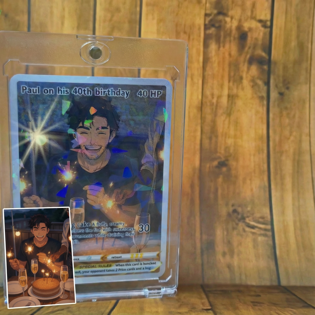 Tarjeta Poke Holográfica Personalizada